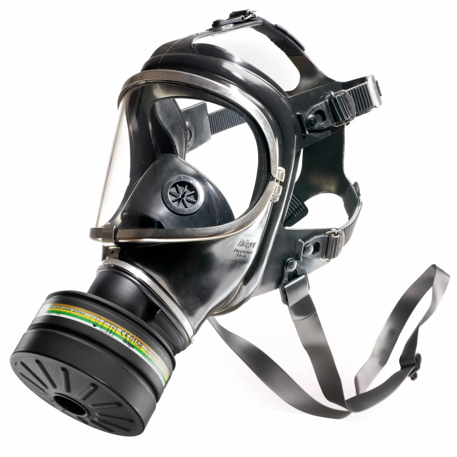 Dräger Panorama Nova RA - Maska pełnotwarzowa z filtrem do obrony cywilnej - Maska pełnotwarzowa wielokrotnego użytku z kompleksową ochroną biologiczną i chemiczną w sytuacjach awaryjnych