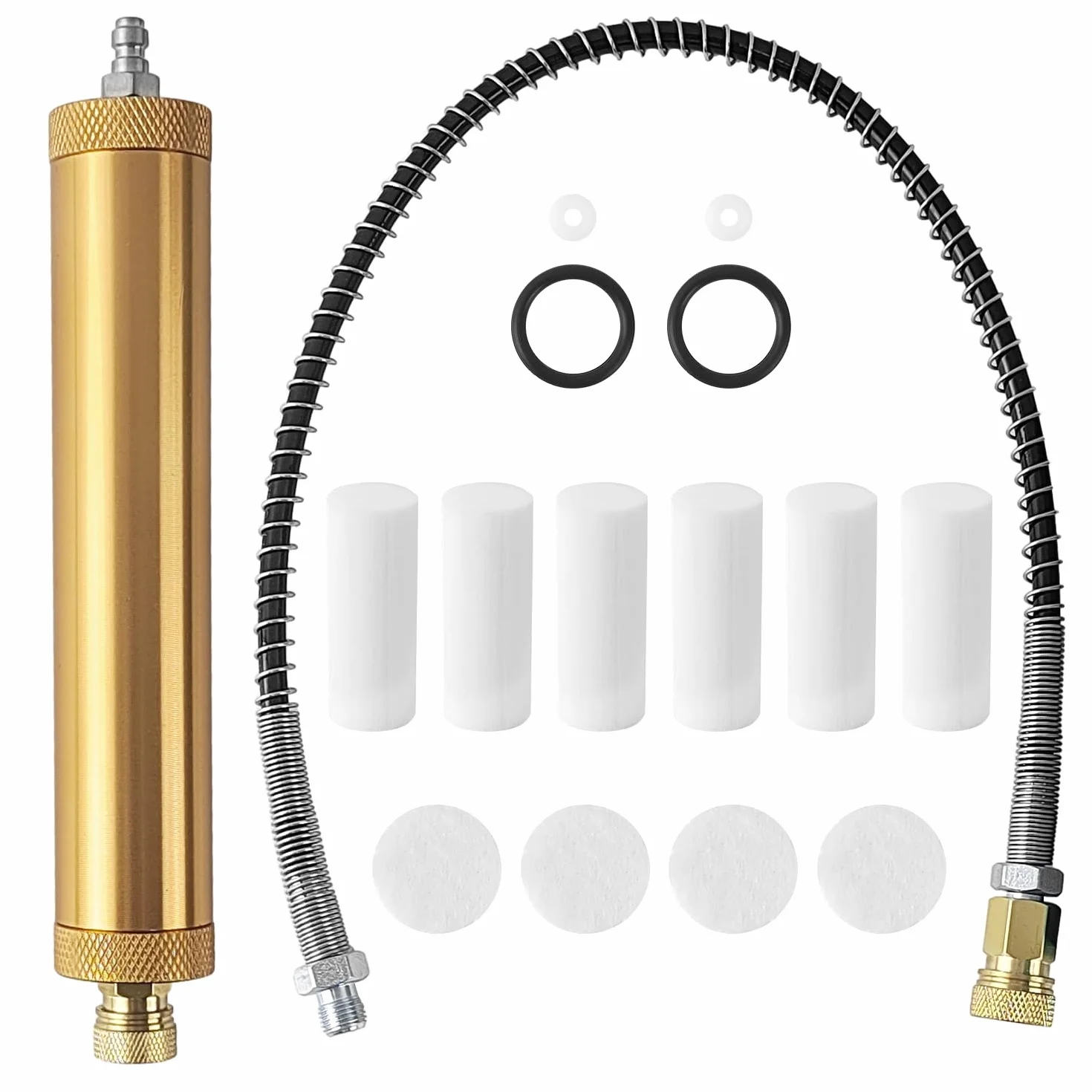 16 sztuk zestawu filtrów do sprężarki powietrza, pompa filtra powietrza PCP, separator wody i oleju, separator wody do sprężarki, regulator separatora wody i oleju, Q35 separator wody i oleju z wężem