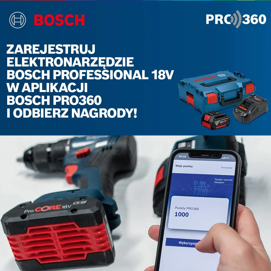 Bosch Professional 18 V system pistolet do nitowania akumulatorowy GRG 18 V-16 C (siła ciągnąca maks. 16 000 N, długość skoku 25 mm, bez akumulatorów i ładowarki, w L-BOXX 136)
