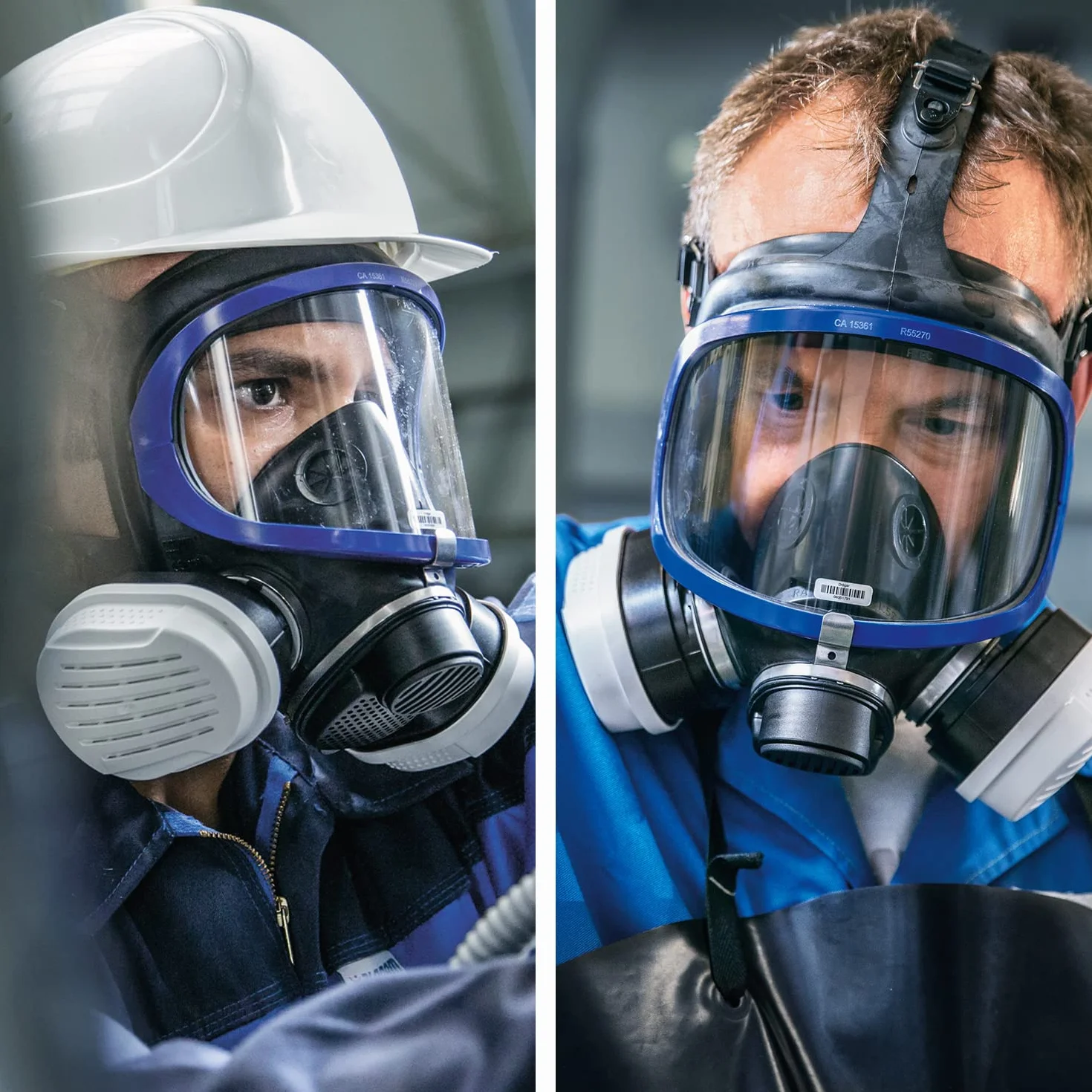 Dräger X-plore 5500 Maska do ochrony dróg oddechowych z wymiennymi filtrami gazowymi, oparami i cząstkami stałymi A1B1E1K1 Hg P3 R D