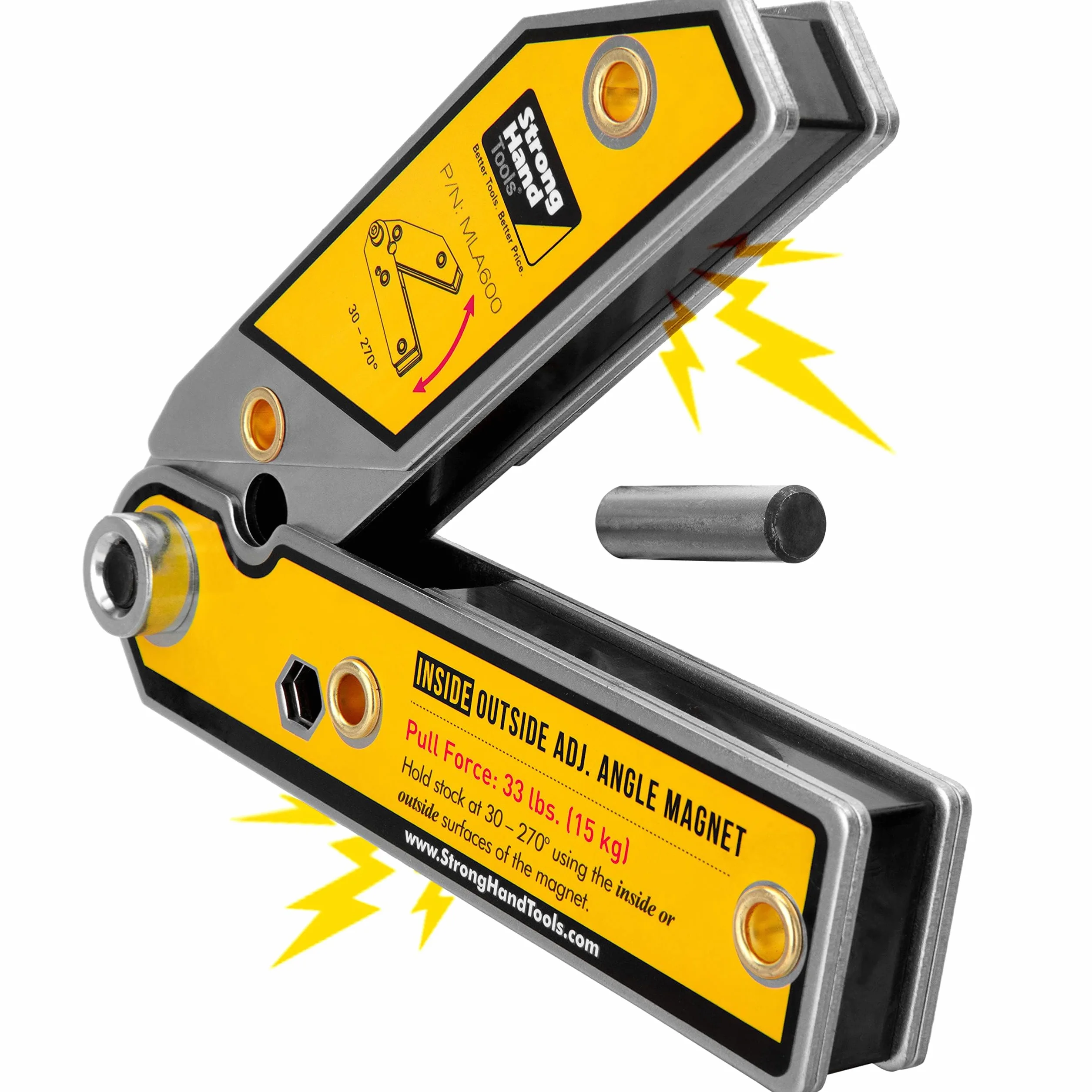 Strong Hand Tools Regulowany magnes (30–270°) do spawania i produkcji, MLA600