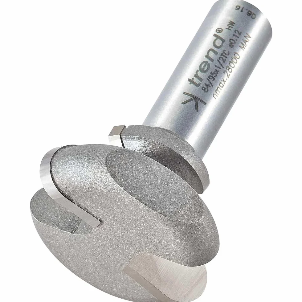 Trend Profesjonalny frez do uchwytów szuflad, trzpień 1/2 cala, średnica cięcia 38 mm i długość cięcia 17 mm, węglik spiekany (TCT), 84/95X1/2TC