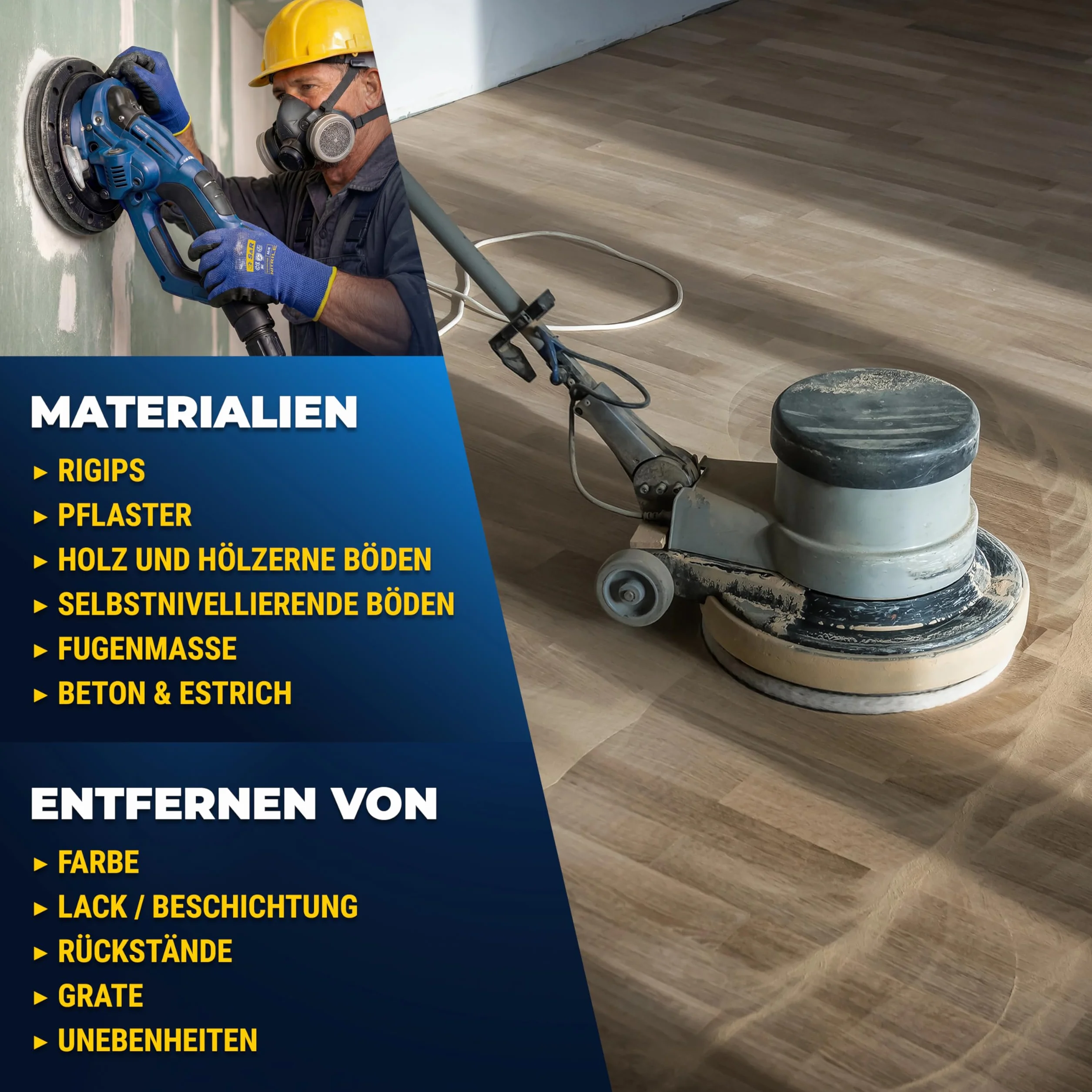 S&R Papier ścierny, 225 mm, rzep P40, 10 otworów, żyrafa szlifierska 225 mm, 30-częściowy do szlifierek mimośrodowych, szlifierek z długą szyjką (żyrafa szlifierska), papier ścierny do ścian, sufitu