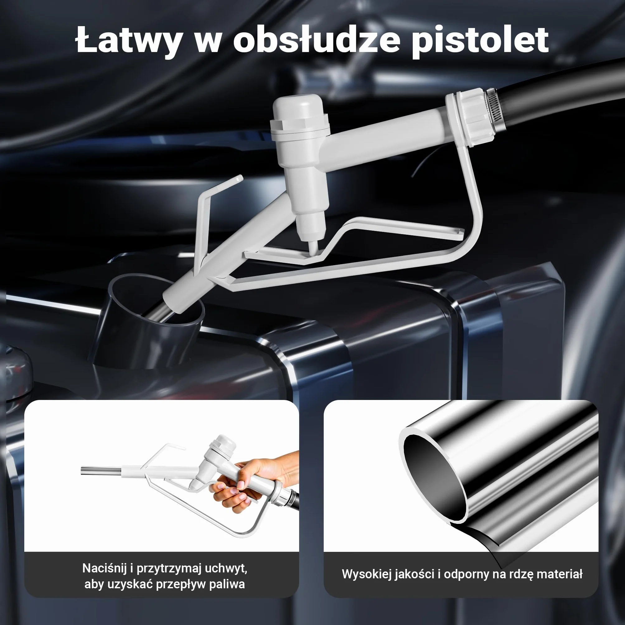 Wiltec Przenośny zbiornik paliwa 60 l z pompą do paliwa 14 l/min 12 V i pistoletem, mobilny zestaw na kołach na olej napędowy i benzynę