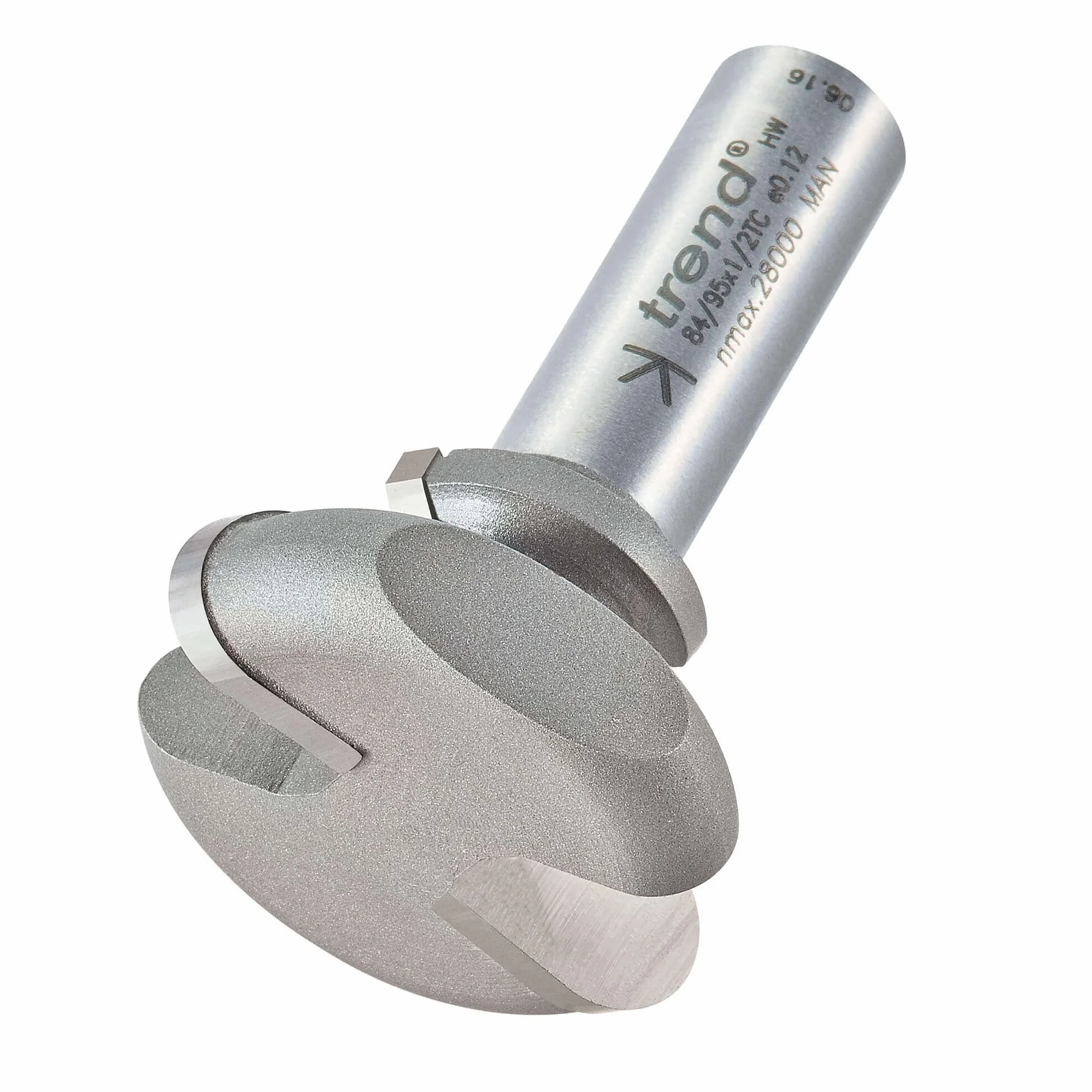 Trend Profesjonalny frez do uchwytów szuflad, trzpień 1/2 cala, średnica cięcia 38 mm i długość cięcia 17 mm, węglik spiekany (TCT), 84/95X1/2TC