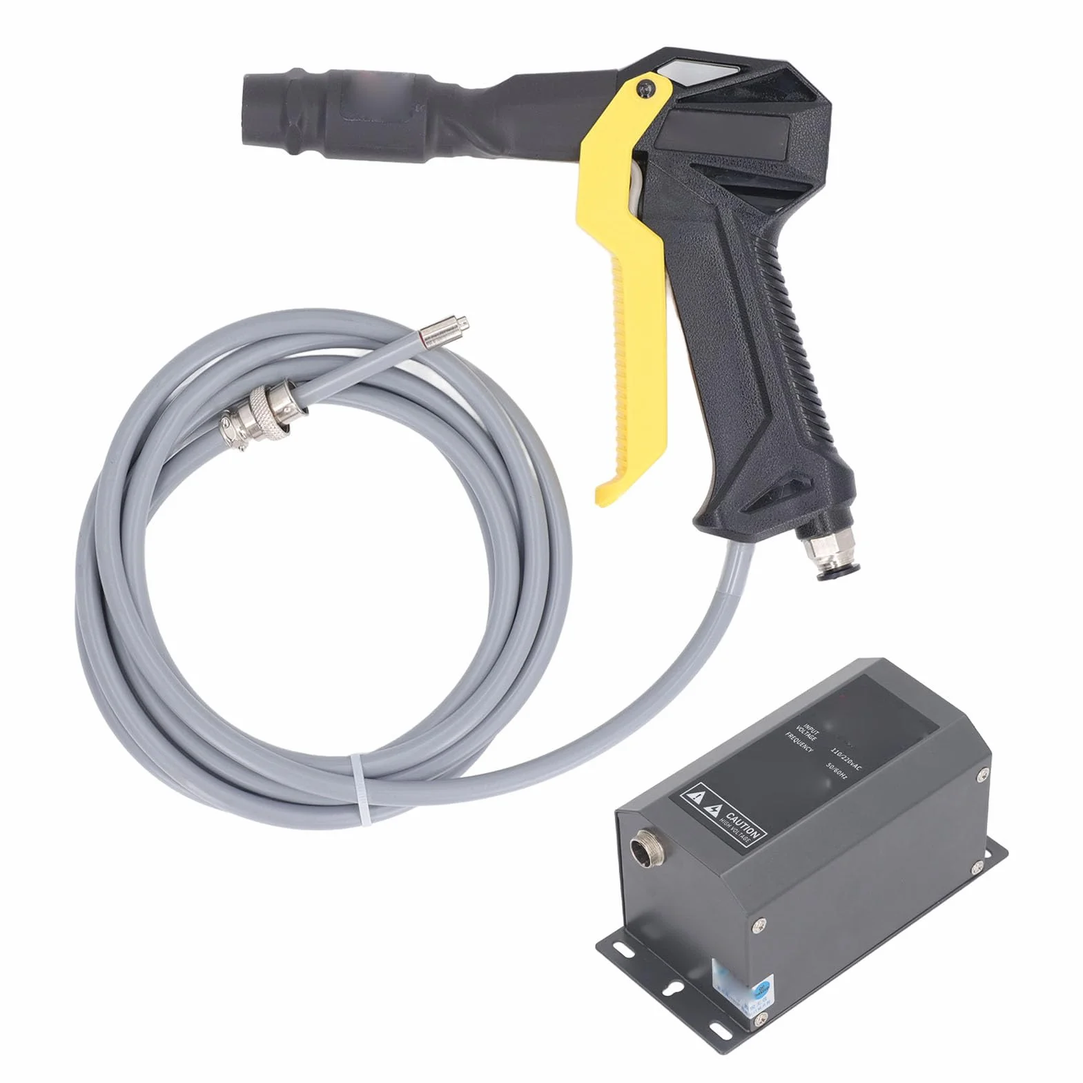 Jonizujący Pistolet Pneumatyczny Łatwy w Użyciu Stabilny, Antystatyczny Pistolet Pneumatyczny 4,6 KV Wbudowany Bezpiecznik dla Linii Malowania Natryskowego (Wtyczka EU 220 V 58 W
