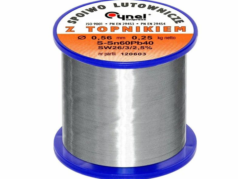 CYNA DO LUTOWANIA Z TOPNIKIEM SPOIWO 250G 0,56MM