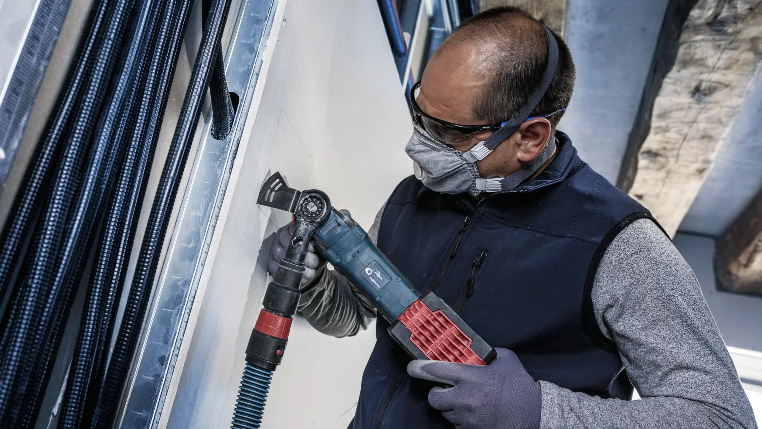 Bosch 1 x PRO Multi Material AYZ 53 BPB arkusz do narzędzi wielofunkcyjnych (do płyt gipsowo-kartonowych, drewna z gwoździami, szerokość 53 mm, profesjonalne akcesoria, narzędzie wielofunkcyjne)