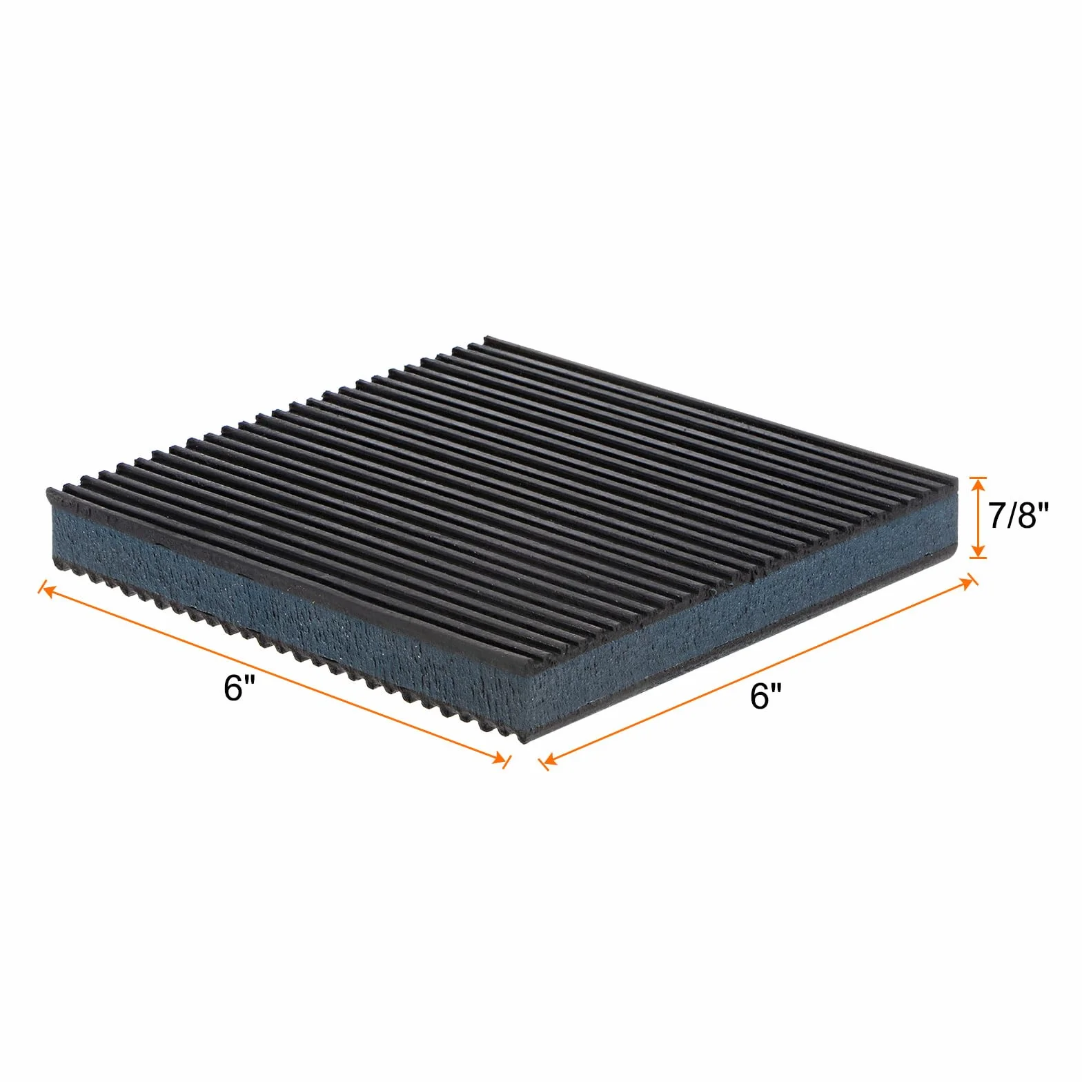 QUARKZMAN 4 gumowe tłumiki wibracyjne 15 x 16 cm x 7/8", izolacja, mata pochłaniająca wibracje, mata tłumiąca, ochrona przed hałasem, z centrum EVA, do spryskiwaczy