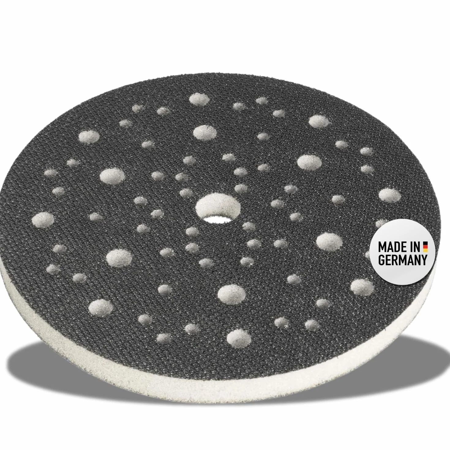 Miękka nakładka 150 mm 67 otworów z pianki (miękka) do MIRKA Abranet, Interface-Pad miękka podkładka do talerza szlifierskiego/talerza polerskiego i papieru ściernego na rzep - DFS