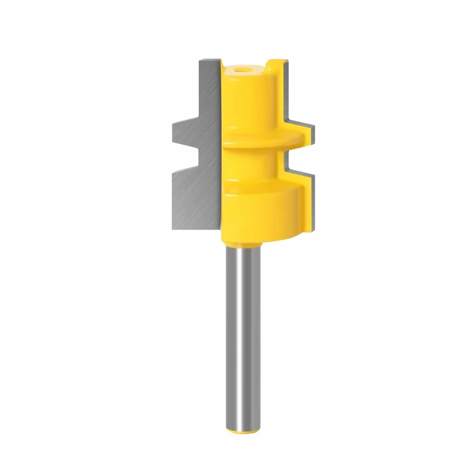 Frez do połączeń klejonych 1 szt. - Średni, dwustronny - Trzpień 1/4" 6 mm - Frez do czopów do narzędzi stolarskich(6mm shank)