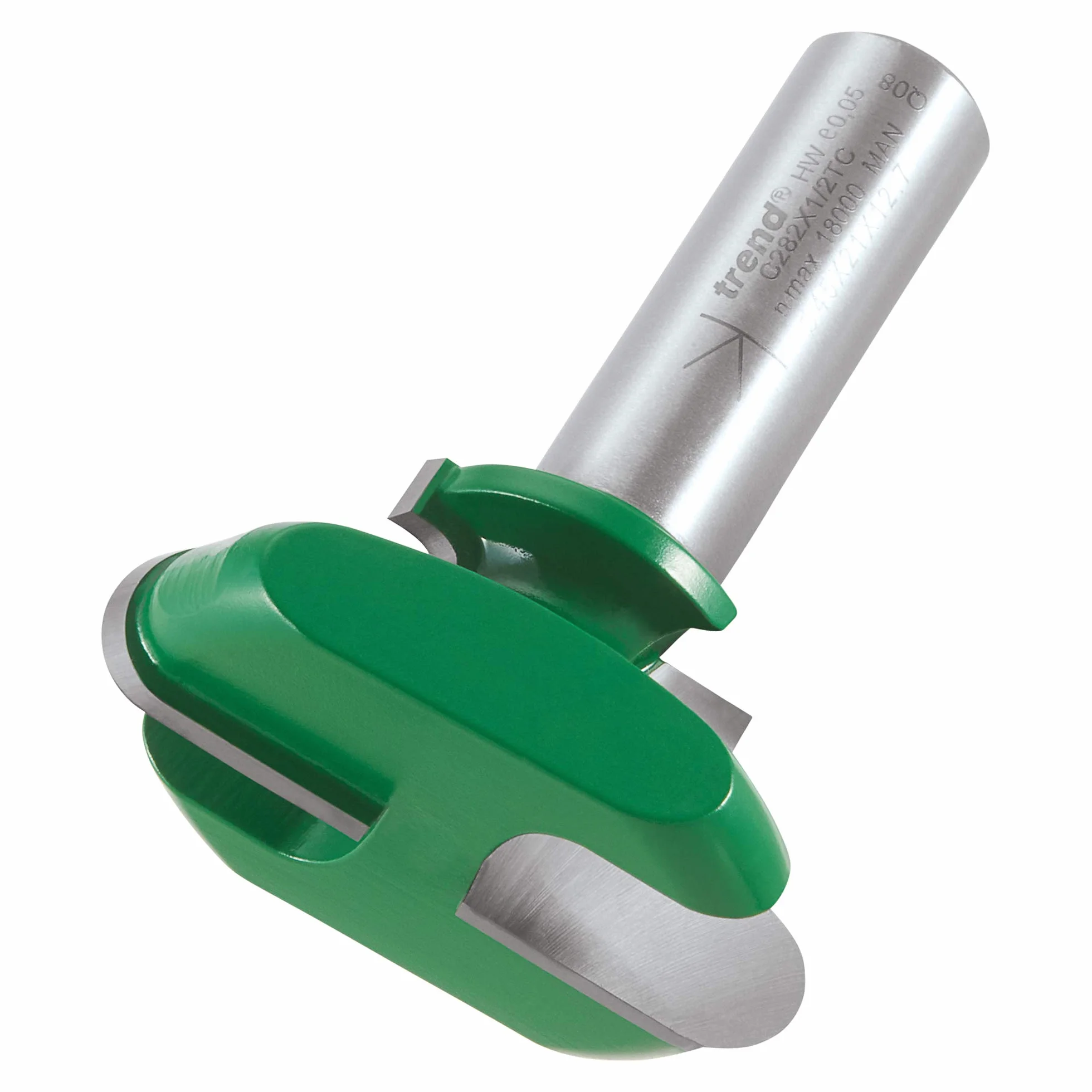 Trend CraftPro frez do uchwytów szuflad, trzpień 1/2 cala, średnica cięcia 45 mm i promień cięcia 5 mm, węglik spiekany (TCT), C282X1/2TC