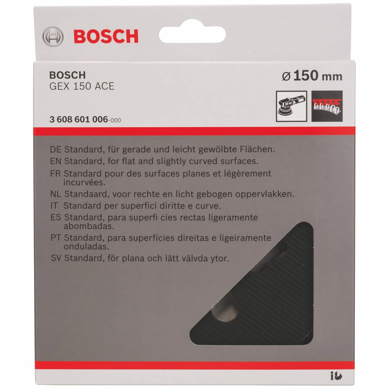 Bosch Accessories Bosch Professional talerz szlifierski 150 mm średnio twardy, 1 szt.