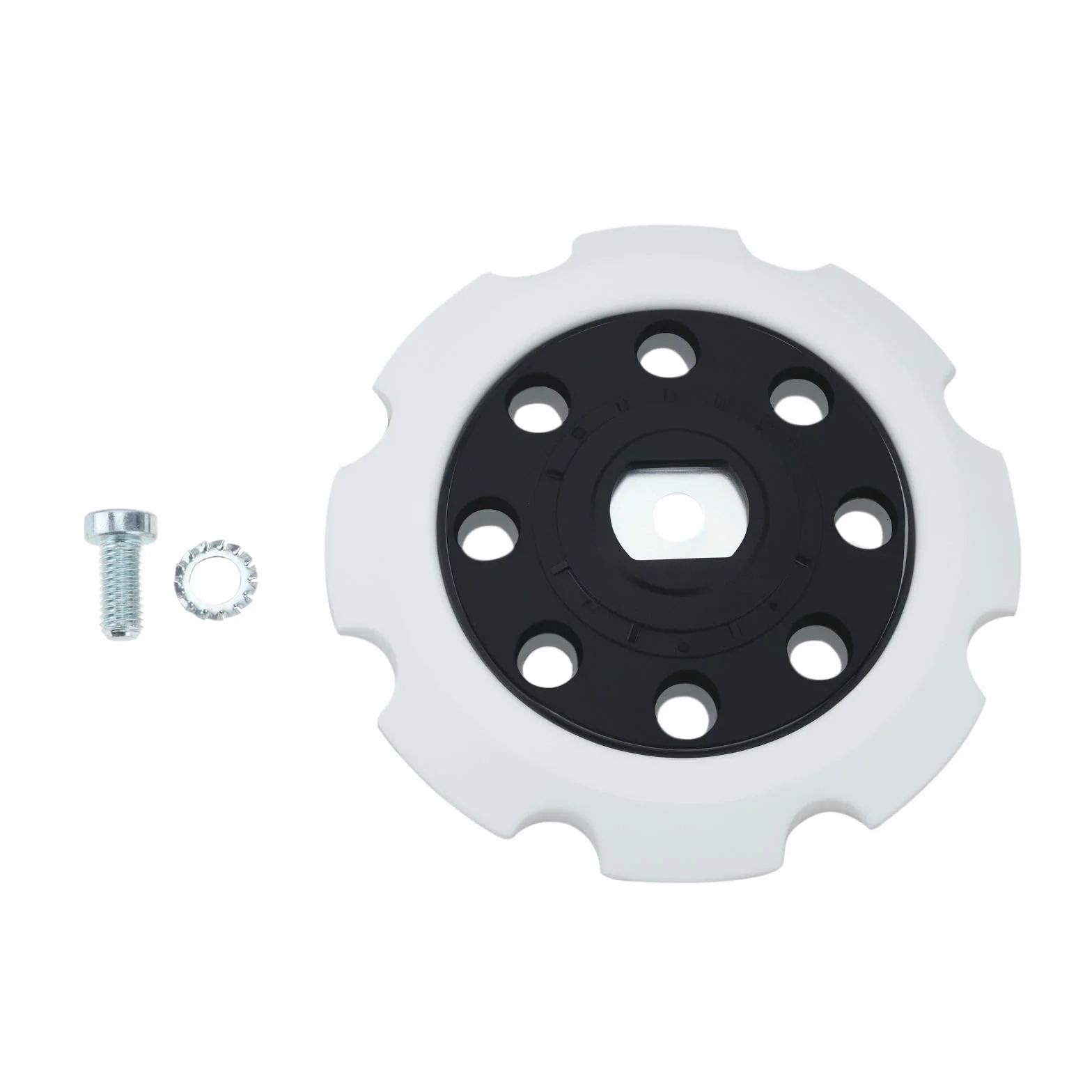 5-calowa podkładka podkładowa 125 mm część zamienna podkładki szlifierskiej 197922-4 kompatybilna z Makita PO5000C PO6000C DPO500Z DPO600Z DPO600TKX1 polerka orbitalna 8 otworów