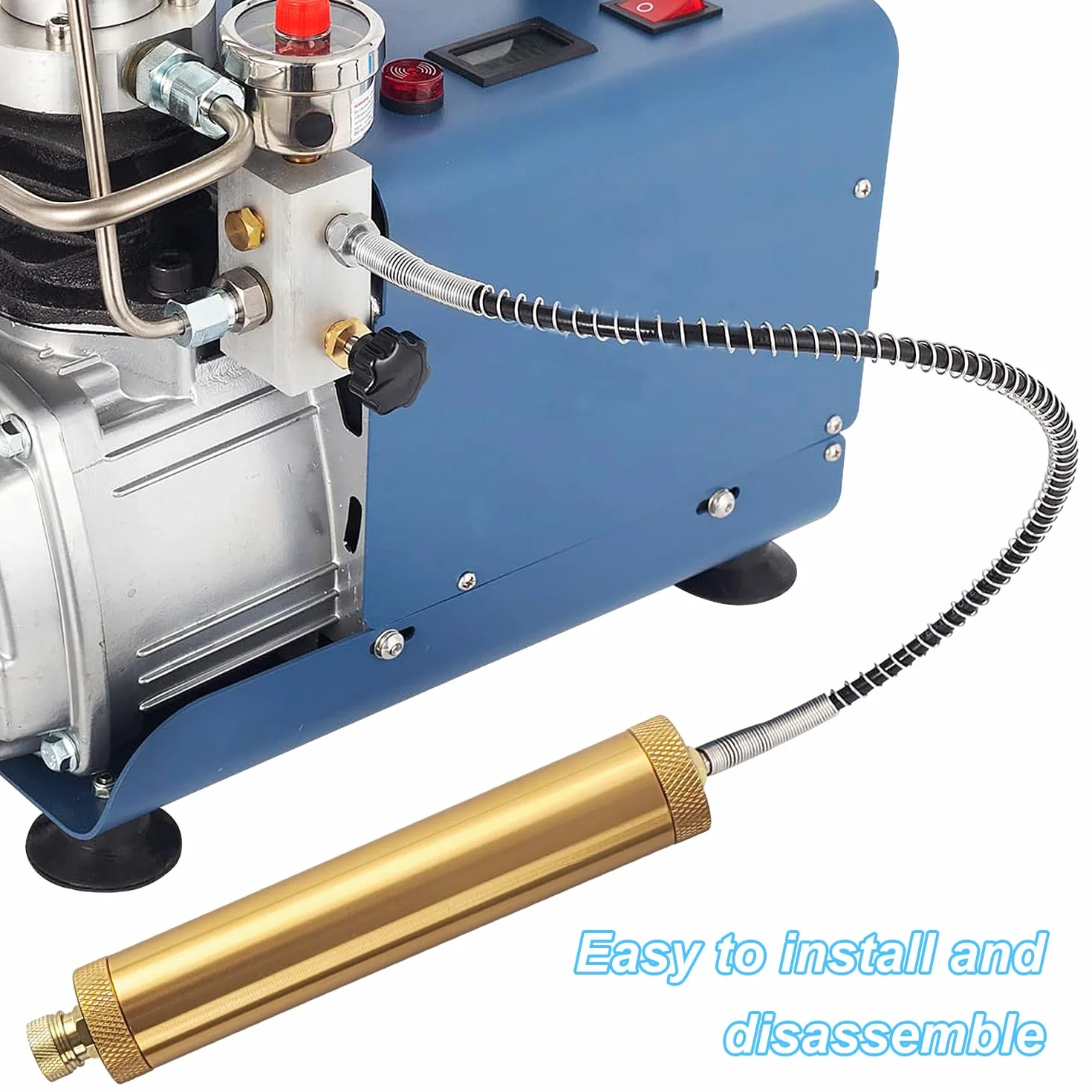 16 sztuk zestawu filtrów do sprężarki powietrza, pompa filtra powietrza PCP, separator wody i oleju, separator wody do sprężarki, regulator separatora wody i oleju, Q35 separator wody i oleju z wężem