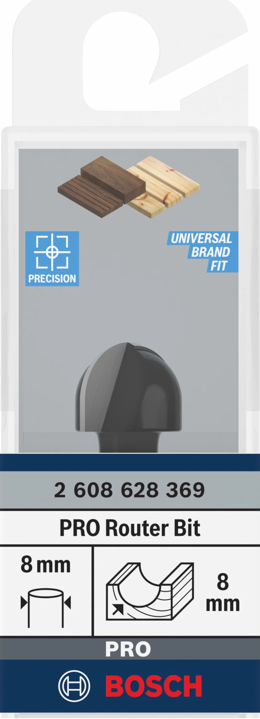 Bosch Accessories Frez + Czop 8x16x45
