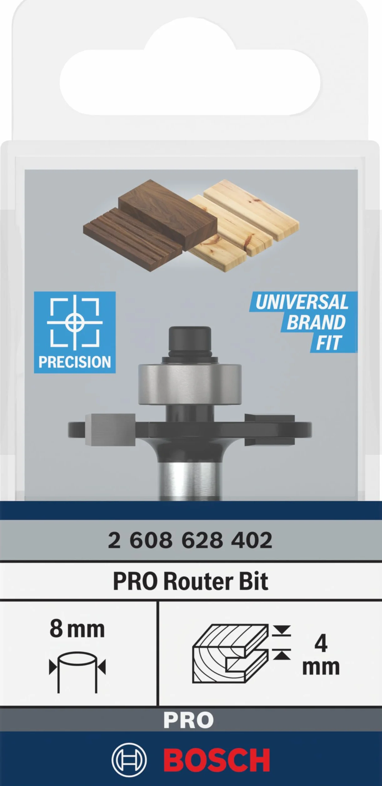 Bosch 1x Frez PRO do rowkowania (do Miękkie drewno, Twarde drewno, Ø 32 mm, Professional Akcesoria Frez ręczny, Frez krawędziowy)